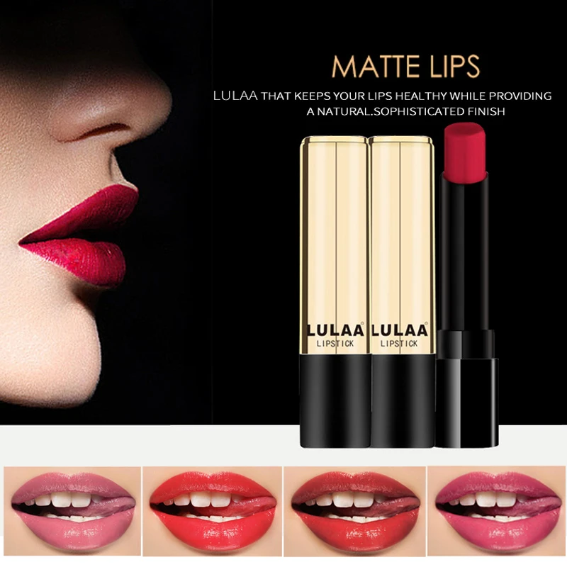 LULAA профессиональная губная помада для макияжа 12 цветов водостойкая длительная