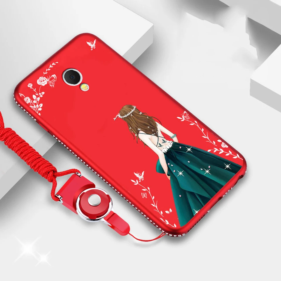 Милый мягкий чехол из ТПУ Блестки с бриллиантами для MeiZu M5 Note M3 M5S M6 iphone X SE 5 5S 6 6s 7 8