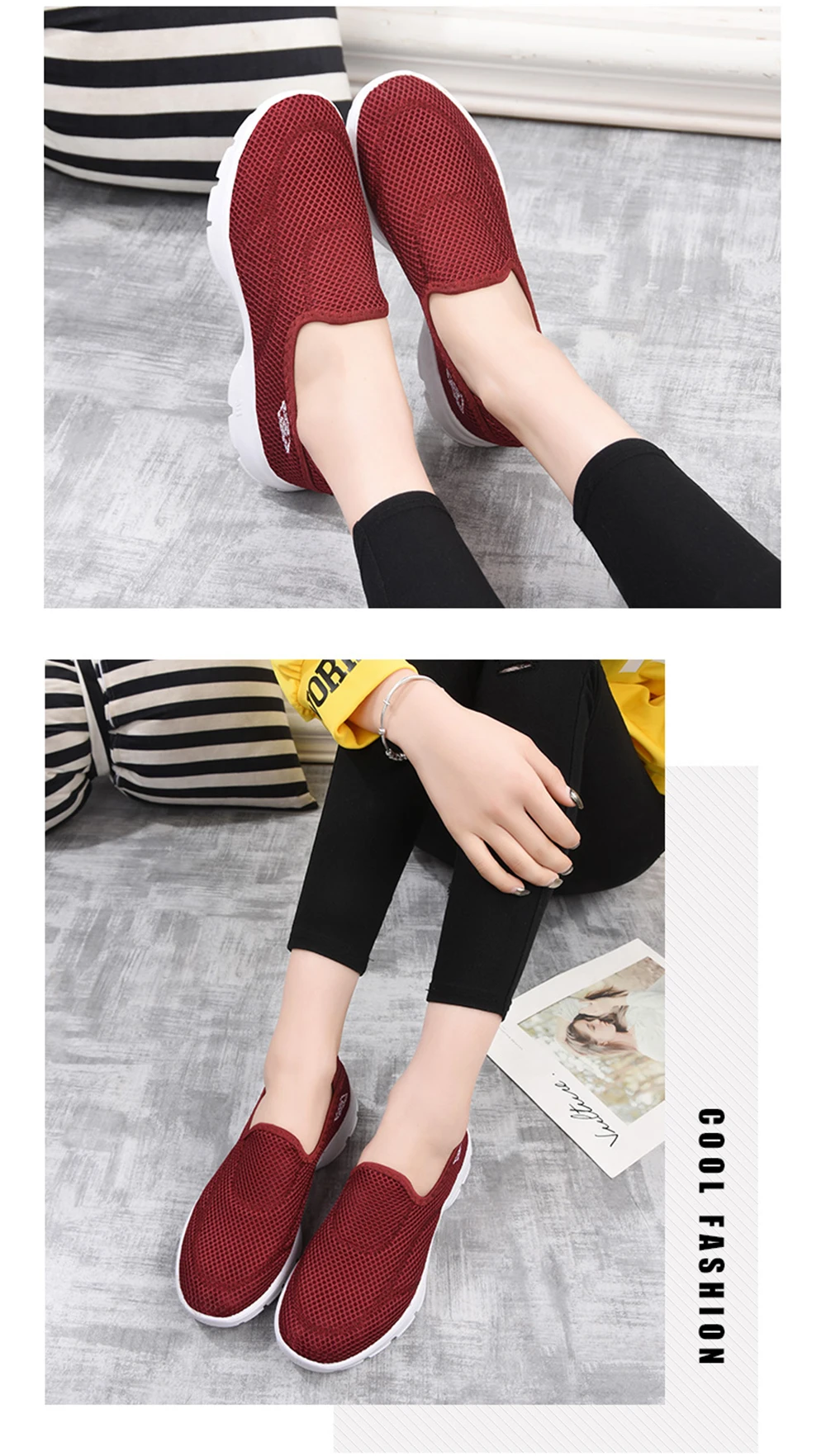 Летние босоножки; Мягкие Летние балетки mocassim feminino; chaussures femmes; дышащие женские кроссовки; B11WA