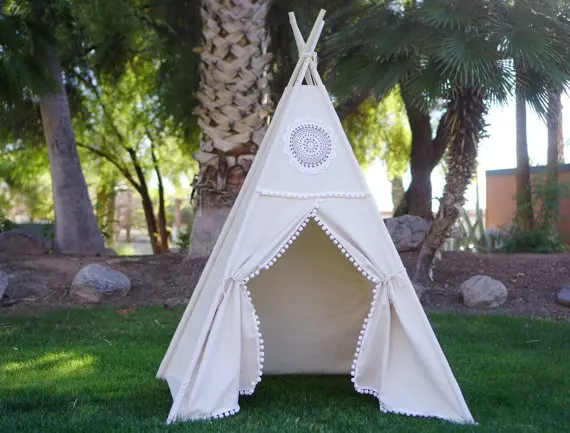 Первичная цветная детская игрушечная палатка, tipi, палатка teepee, палатка-вигвам для детей детский игровой домик