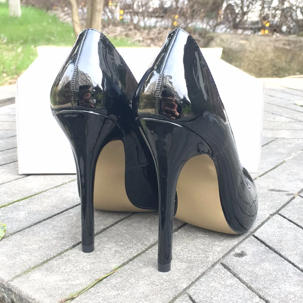 Wholesale Women'S Pointed Patent Leather Office Lady Ladies Big Size Pumps Casul Dress Wedding High Heels Women Work Shoes | Обувь
