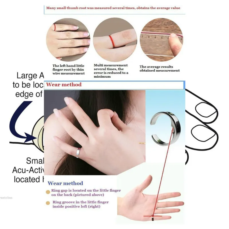 Skute Anti Snore Ring Magnetic Therapy Acupressure Treatment Against Snoring Device Stopper Finger Sleeping Aid Gift | Украшения и