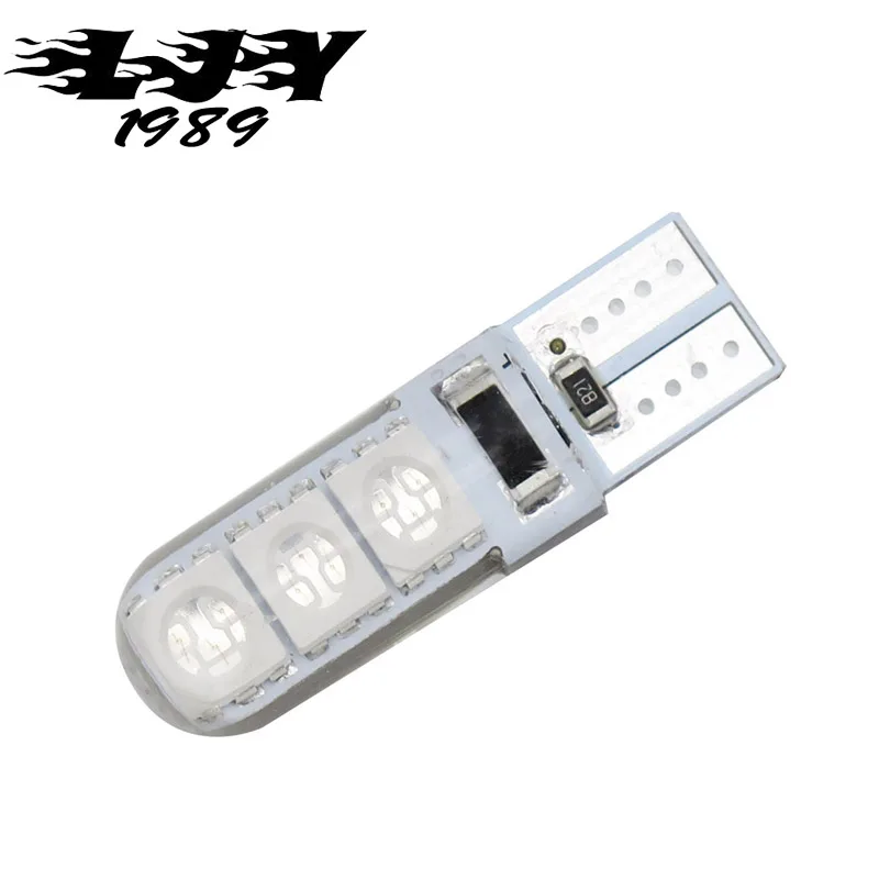 50pcs High Bright Canbus T10 LED 5050 6 SMD 194 168 W5W 6led Car Interior Lights Side Wedge Lamps No Error Free Wholesale 6SMD | Автомобили