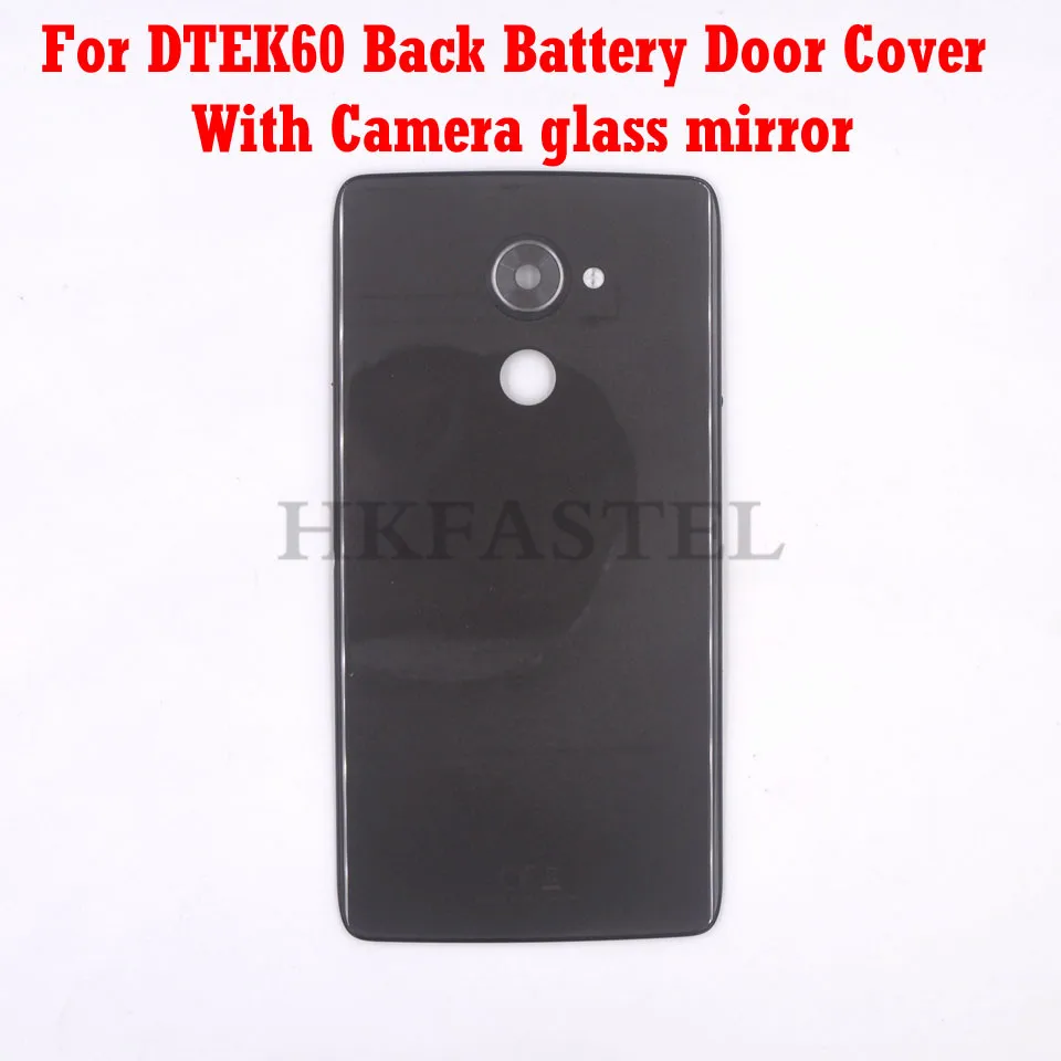 HKFASTEL Dtek 60 Back cover For BlackBerry DTEK60 Housing Glass Battery Cover With Camera glass Lens Frame | Мобильные телефоны и