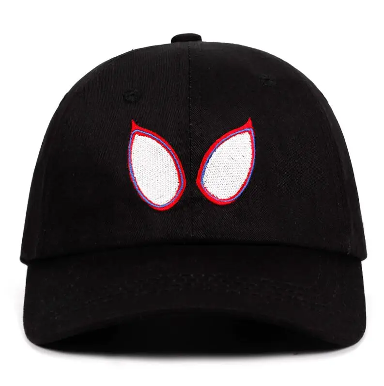 Черный Little Miles Morales Dad Hat, Высококачественная бейсболка, хлопковая бейсболка для мужчин и женщин, хип-хоп кепка для гольфа, Bone Garros - Цвет: Черный