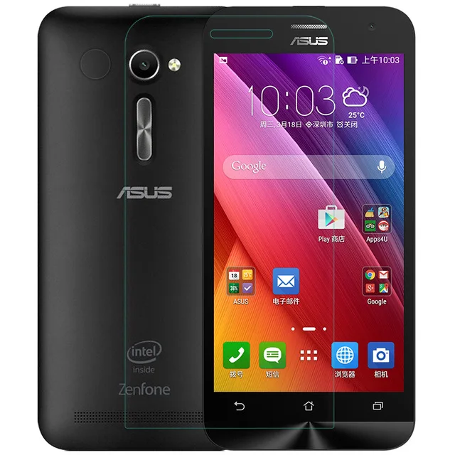 2 шт для стекла Asus Zenfone ZE500CL защита экрана закаленное стекло 5 0 ''пленка WolfRule|screen
