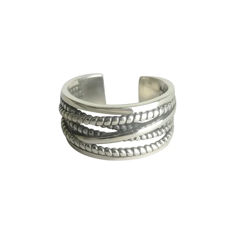 Женское регулируемое кольцо в стиле бохо joyas de plata цветной многослойный браслет