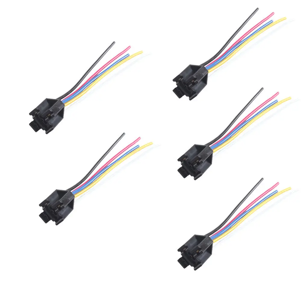 EE поддержка новых 5 шт. Авто тяжелых 12 В 40А реле жгута Разъем 5Pin Провода
