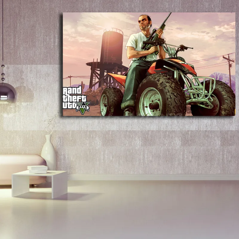 Trevor Phillipsr GTA V HD настенный плакат и печать на холсте Картина декоративная картина