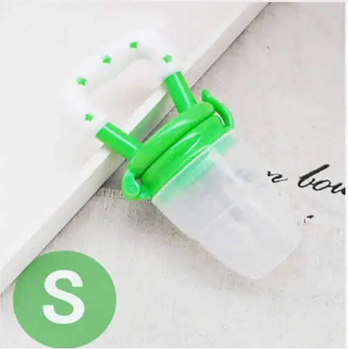 Pacifier Green S Пищевая добавка для новорожденных, питатель для укуса, сока для младенцев, Nimbler, соска для фруктов, портативная бутылочка для кормления детей, фрукты, овощи, музыка Pac - Цвет: Pacifier Green S