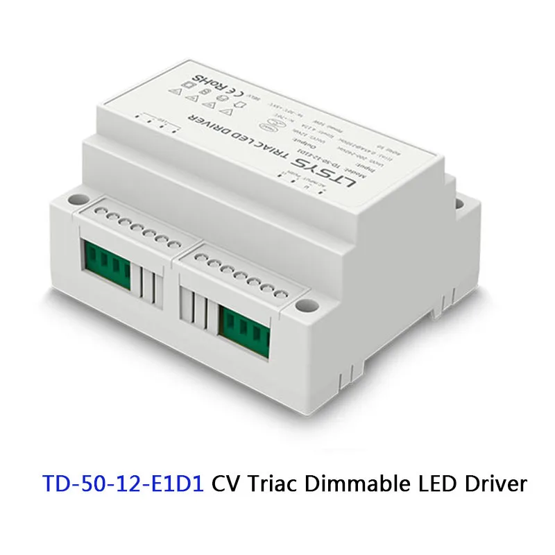 TD-50-12-E1D1 AC110 220V к 12 В 24 в 36 Вт 50 Вт 75 Вт 150 Вт симический диммирующий драйвер питания, 0-10 В/1-10 в драйвер, светодиодный светильник - Цвет: TD-50-12-E1D1