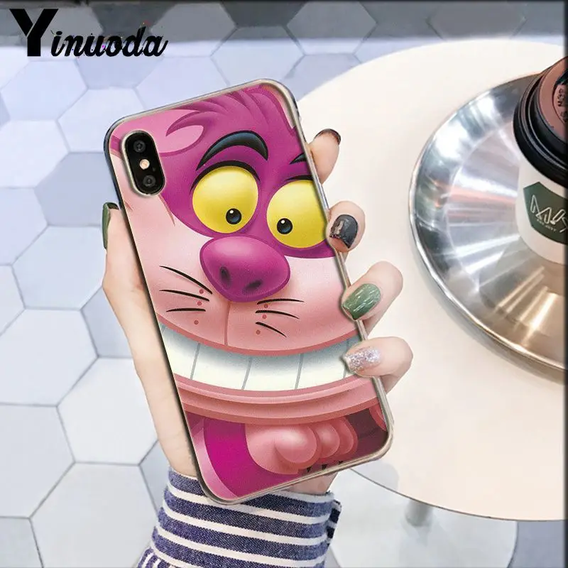A16 Yinuoda Чеширский кот мы все в фиолетовом и розовом DIY чехол для телефона для Apple iPhone 8 7 6 6S Plus X XS MAX 5 5S SE XR - Цвет: A16