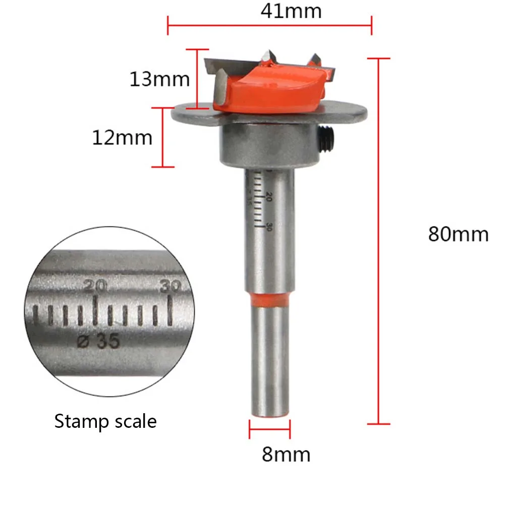 Цементированная карбидная пила для отверстий 35 мм сердечник деревообработки