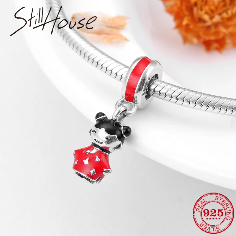 Высокое качество серебро 925 пробы милая девушка прекрасный Рождественский