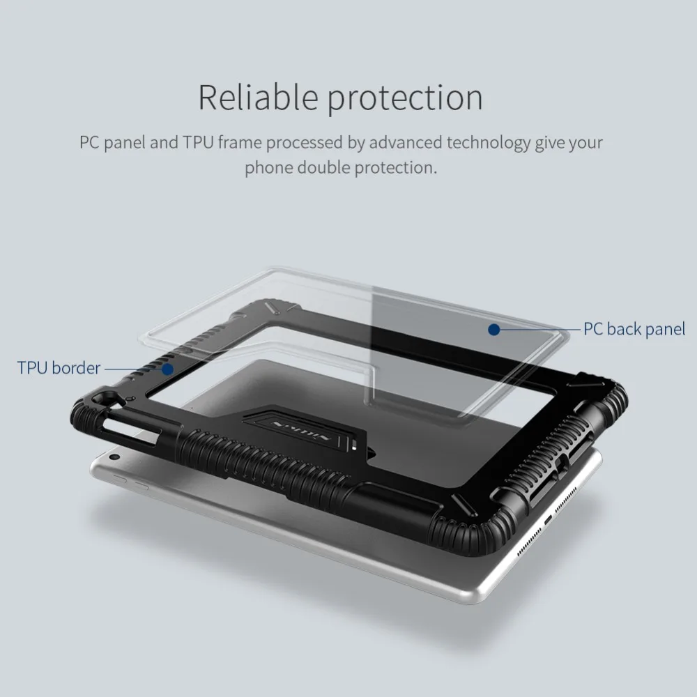 Для iPad 9,7 чехол Nillkin speed TPU полная откидная крышка Кожанный чехол для Apple карандаш держатель для Apple iPad 9,7 задняя крышка