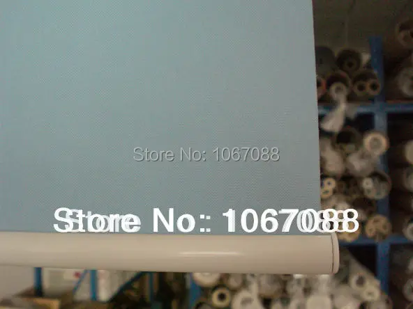 Новые кастомизированные жалюзи из 100% полиэстера небесно голубого цвета с