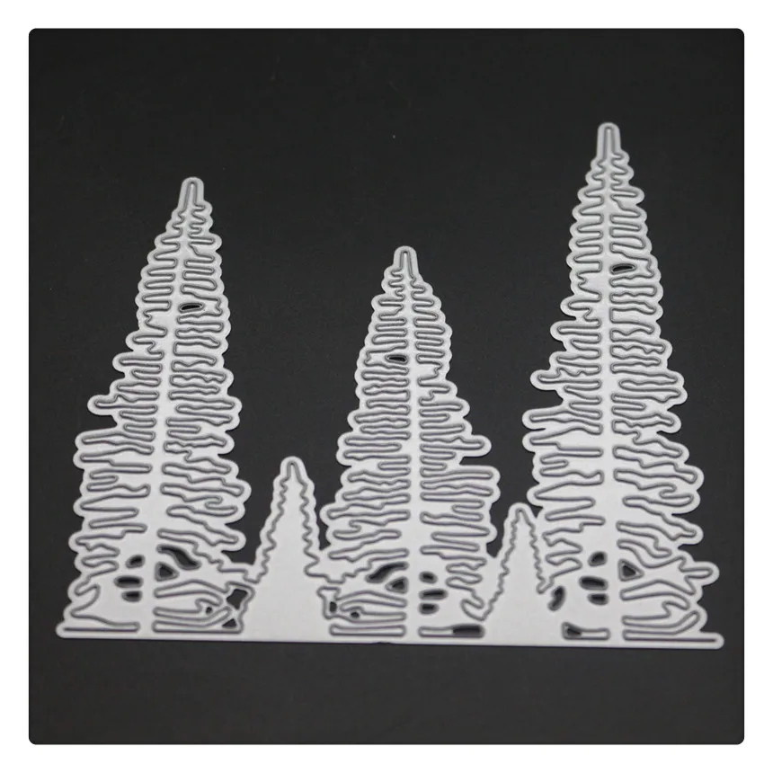 Металлические Вырубные штампы YINISE с изображением деревьев для рельефной
