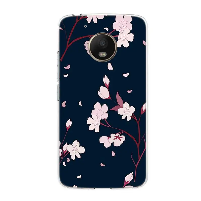 Flower Leaf Silicone Hull Shell Back Case For Motorola MOTO G5 G5S G6 E4 E5 Plus G4 Play Riverdale Cover |