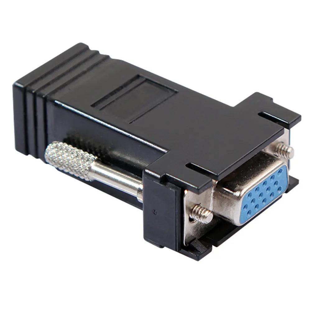 2шт RJ45 к мини VGA удлинитель Шнур Мужской Женский к Lan Cat5 Cat5e RJ45 Ethernet адаптер для ПК ноутбука конвертер