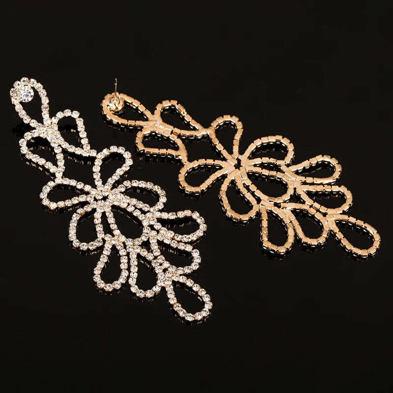 Новое поступление модные ювелирные изделия YFJEWE длинные серьги с золотым и