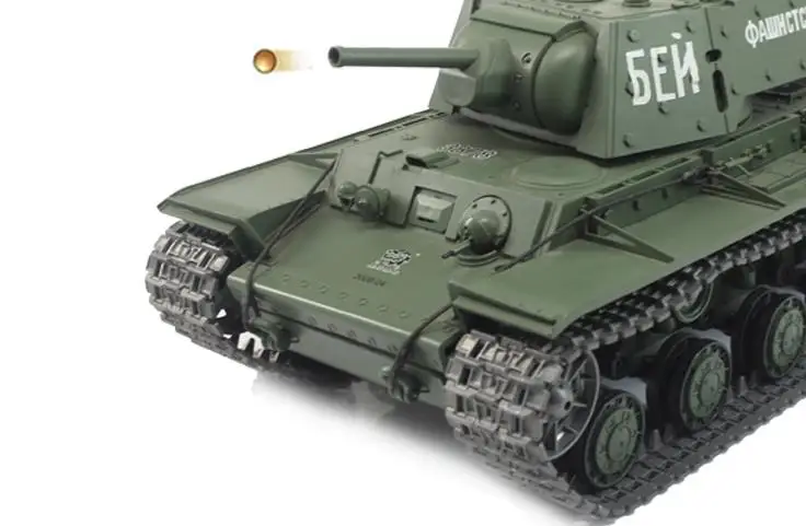 Радиоуправляемый 1:16 масштаб 2,4 Ghz KV-1 советский тяжелый танк RC боевой танк дым и звук(металлическая шестерня и треки