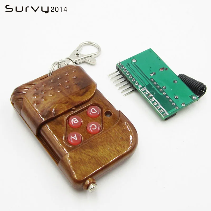 1set IC 2262/2272 4 Channel 315Mhz Key Wireless Remote Control Kits Receiver module For arduino | Электронные компоненты и