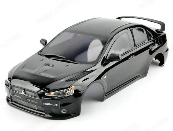 Плоский корпус кузова автомобиля fouring On Race MMitsubishi EVO xfinish для HPI KYOSHO TAMIYA HSP REDCAT LOSI FS