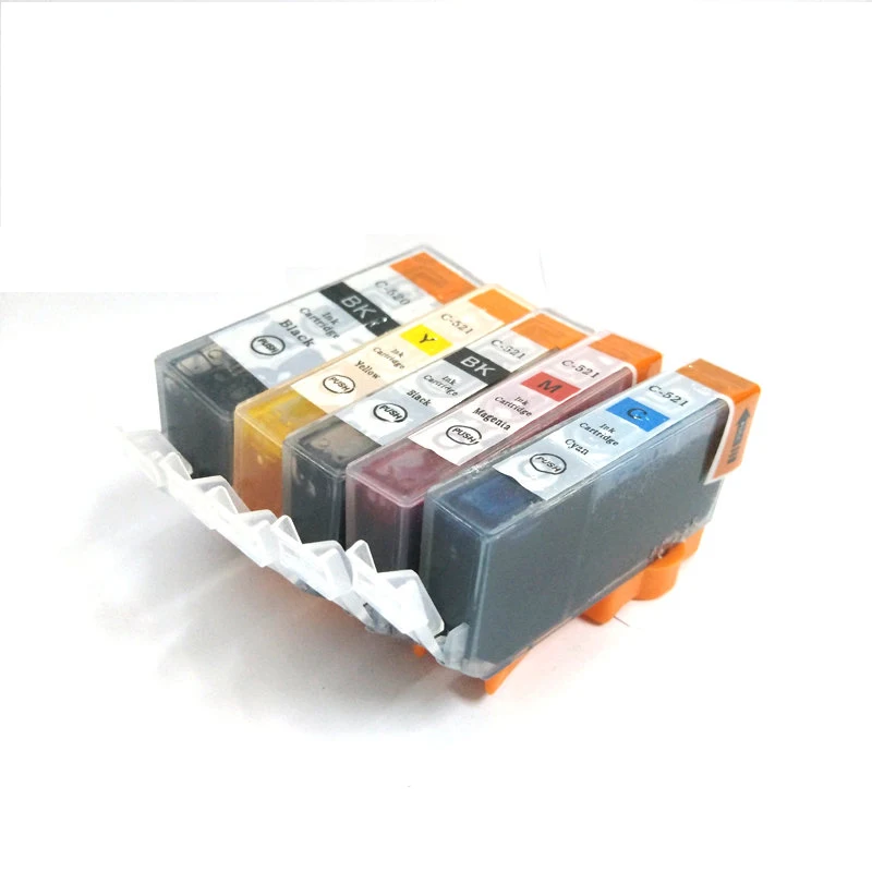Einkshop 1 комплект PGI-520 CLI-521 чернильный картридж для принтера Canon принтерам Pixma MP540 MP550 MP560 MP620 MP630 MP640 MP980 MP990 MX860 MX870 IP3600