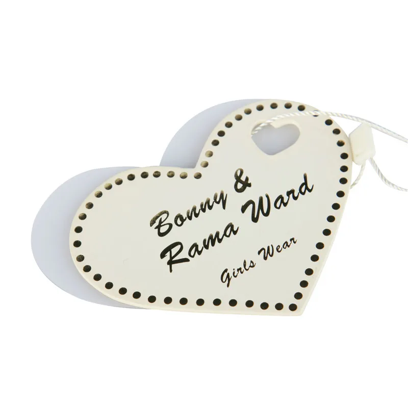 

2018 Factory custom printing widely use garment apparel hang tag for clothing VK308