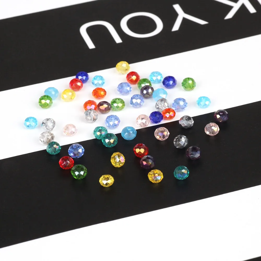 Лидер продаж 2 мм австрийский граненый мини бисер Rondelle разноцветный из бисера