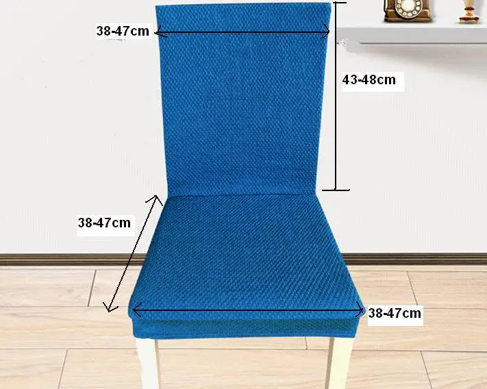 Дизайн с ремнем housse de chaise подходит для стула высота спинки 43-48 см супер эластичные