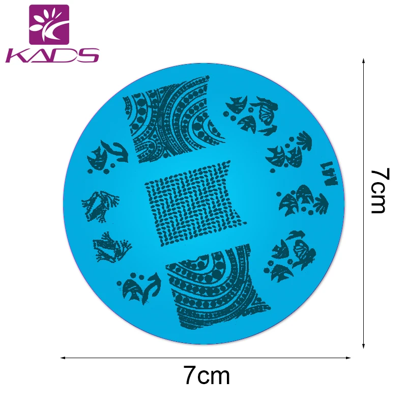 KADS A41 Новая Рыба Ногтей Штамп Польский Штамповки Плиты Штамповка Nail Art Маникюр