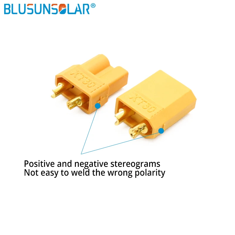 

Hot sell XT30 2mm Golden Connector / Plug Set for RC Mini Quadcopter Multicopter Airplane = 100 pieces