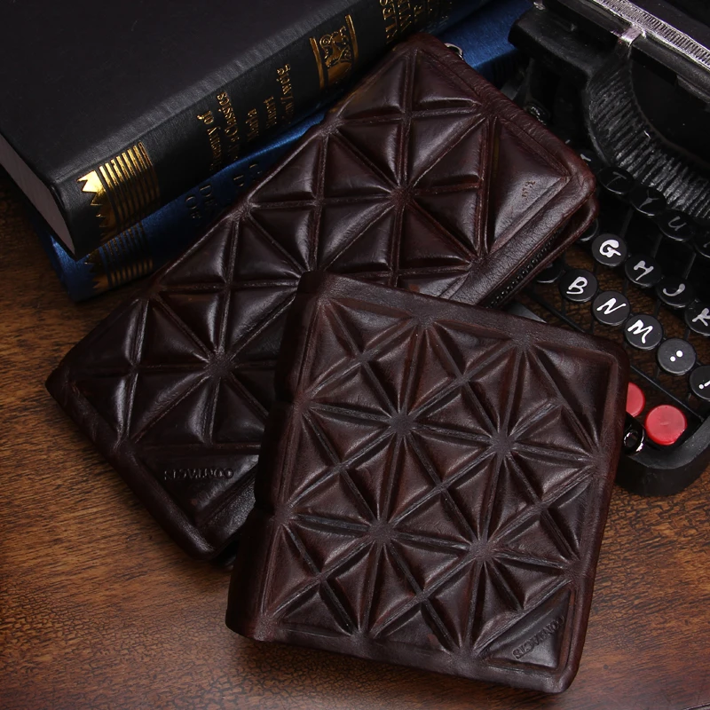 Кошелек для мужчин из натуральной яловой кожи высокое качество новинка