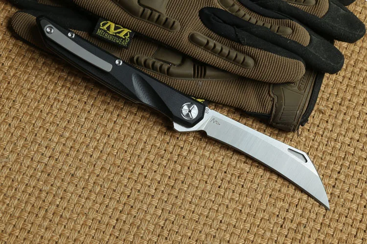 Два SUN G10 Ручка TS74 D2 лезвие Flipper ball brearing складной нож походные охотничьи карманные