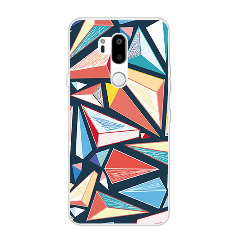 Силиконовые чехлы для Coque LG G7 задняя крышка 6 1 &quotМягкий Роскошный ТПУ мрамора Fundas