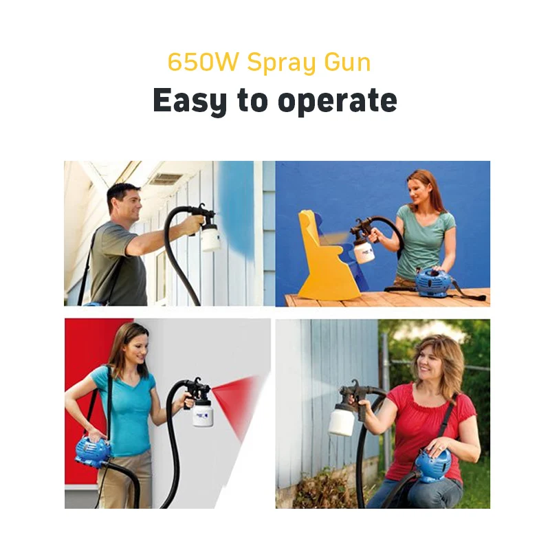 WWW KLY 220 V Electric paint Воздушный пистолет распылитель компрессор Профессиональный
