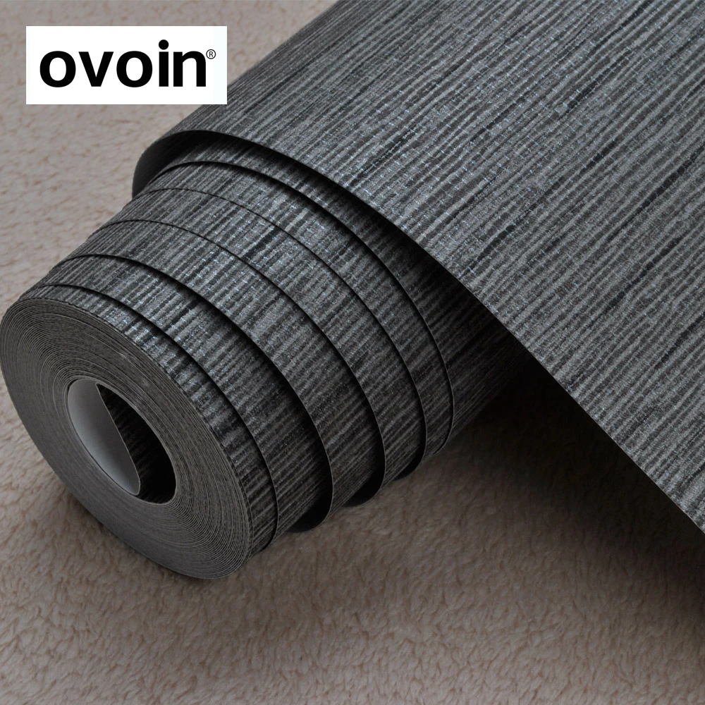 Простая текстурированная рулонная настенная бумага Grasscloth современная простая
