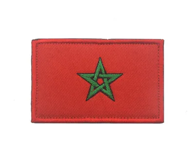 Morocco 1 шт. Куба Словакия Колумбии Сербия Уругвай Нигерия Коста-образным вышивальным знаком заплатки флаг для одежды рюкзак пришить патч - Цвет: Morocco