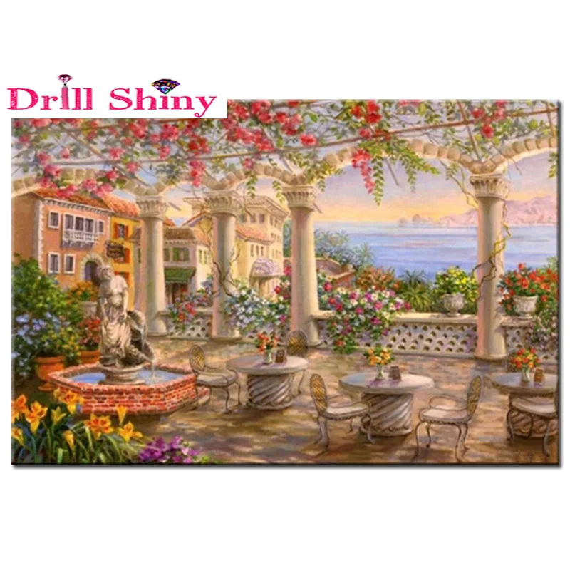 Алмазная вышивка 5d пейзаж сад сделай сам алмазная живопись Набор для вышивки