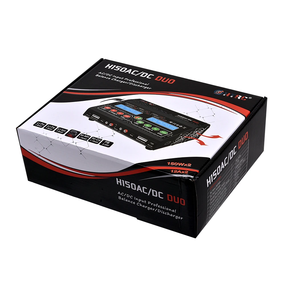 HTRC H150 RC зарядное устройство AC DC DUO 300 Вт 12Ax2 двойной порт высокая мощность баланс