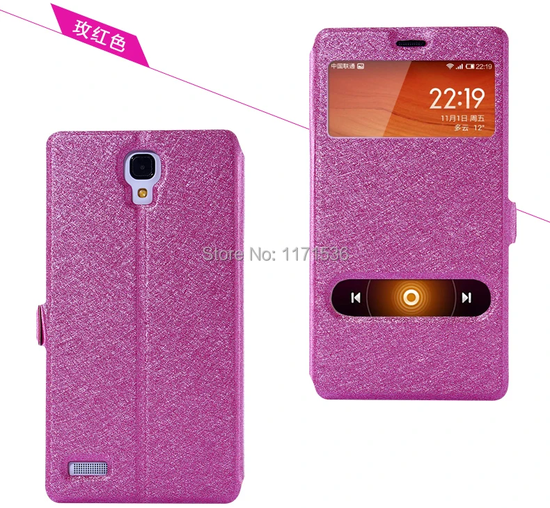 New Arrival Xiaomi Hongmi Note Case Red Rice Open-windows series Leather flip Cover case Free shipping+Free Screen Flim |
