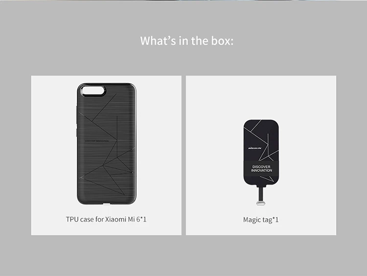 Чехол Nillkin Magic для Xiaomi mi 6 Nilkin Qi, беспроводное зарядное устройство, приемник, чехол из ТПУ, зарядка питания, транс Ми ттер для Xiaomi mi 6 Ми 6