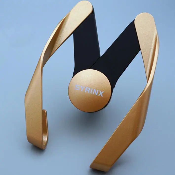 gold color SYRINX стильный держатель для мобильного телефона, металлический Автомобильный держатель для iPhone 4S 5 5S 5se 6 6s 7 plus 8 x samsung - Цвет: gold color