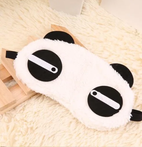 Askant Panda Модный милый дизайн, плюшевая маска для лица с пандой, мягкая маска для сна, повязка на глаза, тени для век, переносная маска для сна - Цвет: Askant Panda