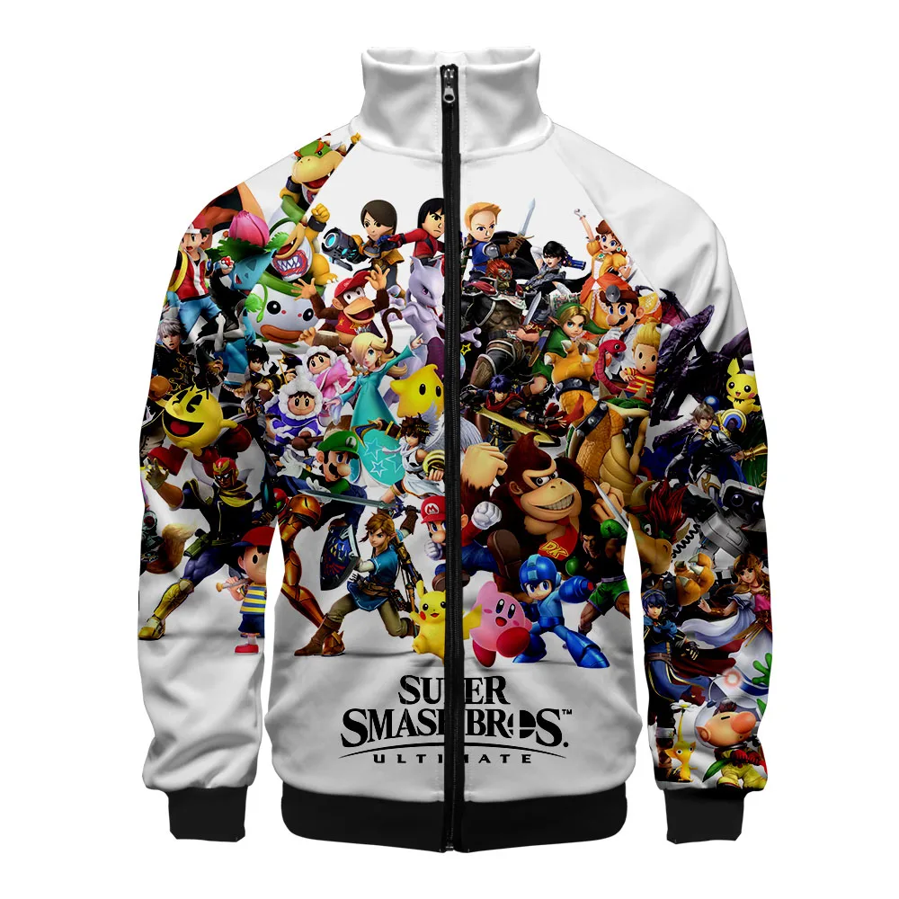 Толстовка на молнии Super Smash Bros. Ultimate, повседневные толстовки, новая модная крутая весенняя одежда Highstreet, толстовка