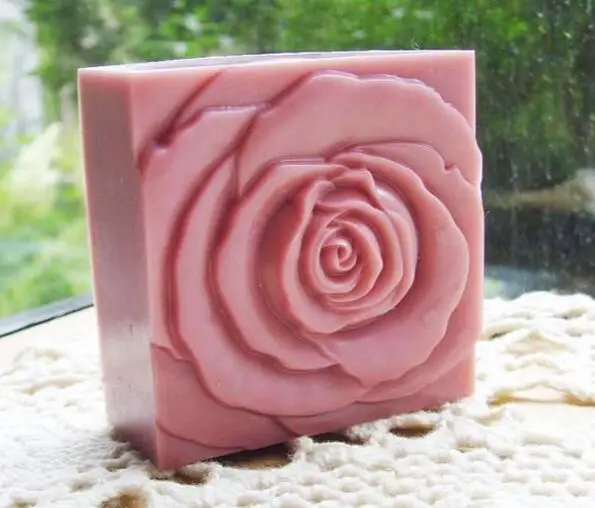 4 шт. Цветочная форма для мыла силиконовая формы ручной работы квадратный