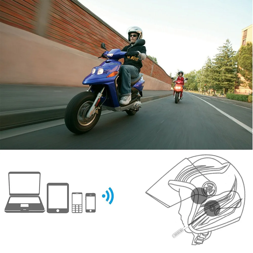 Высокое качество SOONHUA беспроводные Bluetooth наушники Handsfree Профессиональный мотоциклетный шлем гарнитура Интерком наушники с HD микрофоном