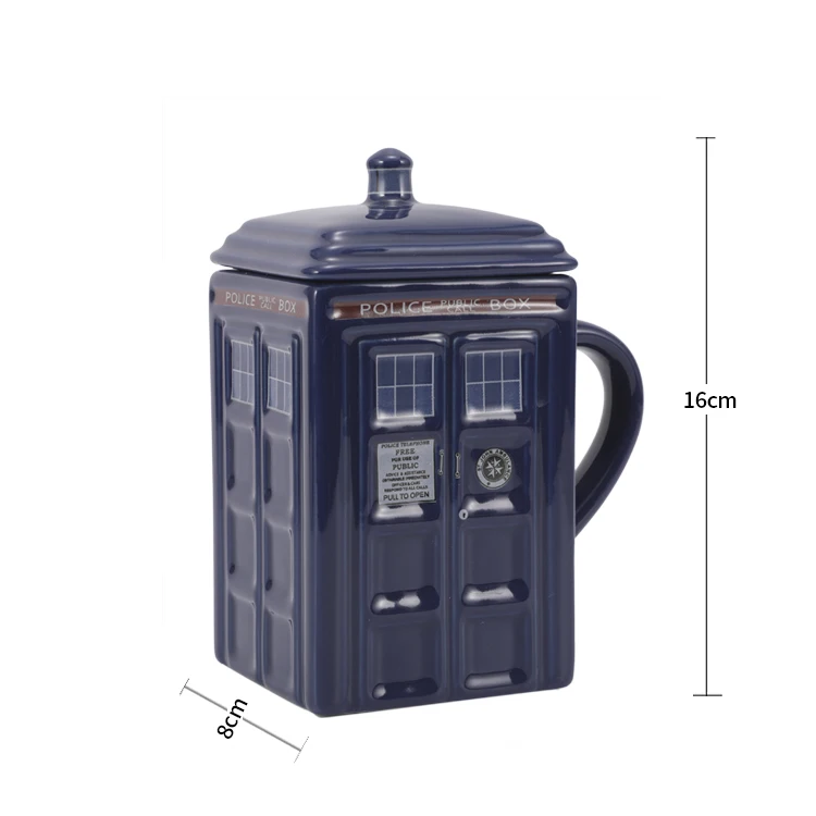 4 Doctor Who кофейные кружки Tadis полицейская коробка чашки и кружки ручная роспись аниме классное украшение большая емкость посуда для напитков - Цвет: 4