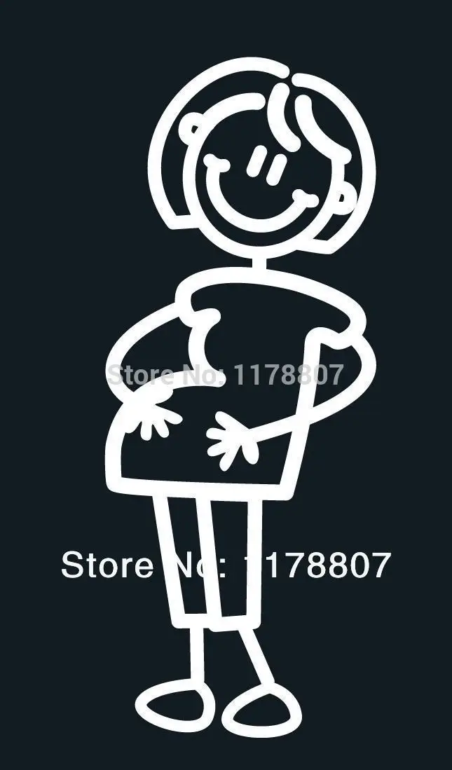 Мой Семья окна автомобиля грузовика внедорожник бампер авто для двери ноутбука